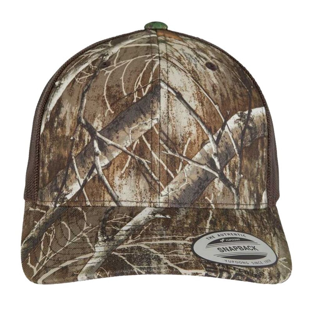 Yupoong 6606RC Retro Tree Camo Classic Trucker Cap / Brown Camo